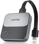 Unitek Wireless Hdmi Display Dongle Adapter - Screen Mirroring Receiver 2.4G/5G 4K TV Casting Device Screen Mirroring Adapter/Extender for Streaming Video to Monitor from Mac iOS Android Windows