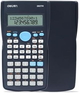 Scientific Calculator, 2 Line Cute Scientific Math Calculator Function Calculator for Students Algebra Geometry Basic Caculator for Middle and High School Student College School Supplies (Black)