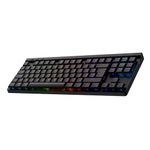 Logitech G G515 LIGHTSPEED TKL Low Profile Wireless Gaming Keyboard, LIGHTSYNC RGB, Thin Tenkeyless Design, PBT Keycaps, Tactile Mechanical Switches, QWERTY UK English Layout - Black