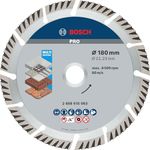 Bosch 1x PRO Multi Material Diamond Cutting Disc for Bore 22.23 and Large Angle Grinders (for Concrete, Reinforced concrete, Ø 180 mm, Professional Accessory Large Angle Grinder)