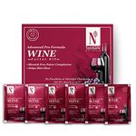 NutriGlow NATURAL'S Advanced Pro Formula Wine Facial Cleanup Kit With Goodness Of Red Grape Extracts, Blemish Free, All Type of Skin Solution for men & women, 60 GM