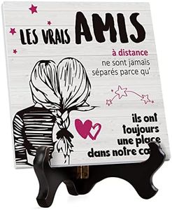 Meilleure Amie Cadeau, Plaque Acrylique - Cadeau Amie pour Les Femmes, Cadeau d'anniversaire pour Les Amis, Cadeaux de Longue Distance Cadeaux de départ pour Les Amis Besties