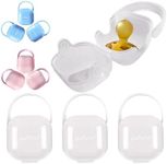 purifyou PurePouch BPA-Free Nipple Shield Case & Pacifier Case, Set of 3, with Free Mesh Sack (Set of 3, Clear)