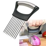 QPEY Stainless Steel Onion Holder For Slicing,Onion Cutter For Slicing And Storage Of Onions,Avocados,Eggs And Other Vegetables