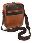 FUR JADEN Sling Cross Body Travel Office Business Messenger One Side Shoulder Bag Unisex for Men Women Travel, Office & Casual Use (Tan)