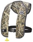 Mustang Survival Auto Inflate PFD - MIT 100 Auto, Lightweight Life Jacket for Adults - Mossy Oak Shadow Grass Blades