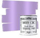 Shabby Chic Chalked Furniture Paint: Luxurious Chalk Finish Furniture and Craft Paint for Home Decor, DIY Projects, Wood Furniture - Interior Paints with Metallic Finish - Liter - Metallic Purple