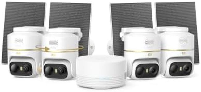 eufy Security eufyCam C37 4K Solar 4-Cam Kit, 360° Pan &Tilt Auto Tracking