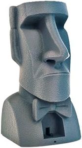 MunnyGrubbers - Mystic Moai - Ask a YES or NO Question and Push The Button - 100 Possible Lines - Fortune Telling - Decision Maker - Novelty Toy - Mystic Conch Shell - Magic Conch Shell - (Gray)