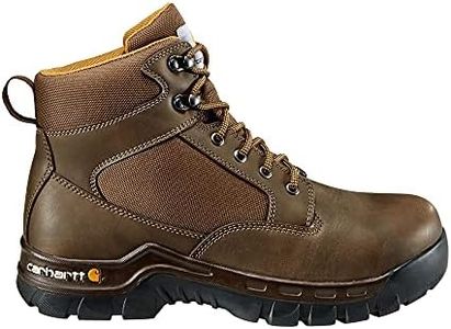 Carhartt Men's Rugged Flex 6" Brown Steel Toe CMF6284, 9 M