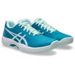 ASICS Women Gel-Game 9 Teal Blue/White Tennis Shoes - 7 UK (1042A211.406)