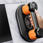 Procci Battery Suction Cup for Tiles, Glass, Marble, 10 in Length, 2 Motors, 440LBS/200 KG Suction Power, Polyurethane Seal, LCD Display, 4500 mAh Battery Up to 10 Hours, (Can Handle Rough Materials)