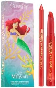 ColourPop x The Little Mermaid Lip Liner and Lipstick, Part of Your World