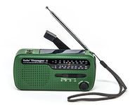 Best NOAA Portable Solar/Hand Crank AM/FM, Shortwave & NOAA Weather Emergency Radio with USB Cell Phone Charger & LED Flashlight (Green)