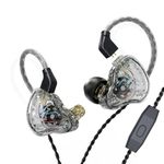 KBEAR KS1 Gaming Headset Wired Earbuds Excellent Bass Sound with Power in Ear Monitor, High Resolution in-Ear Headphone IEM Compatible with Android Phone PC, PS4,PS5, Xbox One,Mac