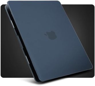 ZYB Coque pour 2024 2022 MacBook Air 13,6 Pouces M3 M2, Modèle A3113 et A2681, Protection Case Rigide Plastique Mince pour MacBook Air 13.6, Mat Minuit
