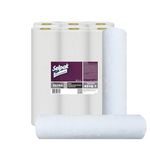 Selpak Professional Hygiene Couch Roll, 6 Rolls, 143 Sheets Each Measuring 35x50cm, Totaling 50m, Disposable Bed Sheets for Beauty Bed, Massage Table or Tattoo Coach, Perforated White Paper Roll