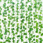 SOMONEY Artificial Ivy Garland, Fake Ivy Garland Artificial Fake Plants Vines for Bedroom indie Room Decor - 15 Pack 105 Ft