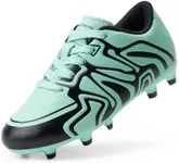 DREAM PAIRS Boys Girls Soccer Cleats Youth Firm Groud Baseball Cleats Sport Athletic Outdoor Trainning Football Shoes for Little/Big Kid,Size 3 Little Kid,Mint Green,160472-K