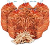 15kg of The Chemical Hut Netted Natural Wooden Kindling Wood Sticks, for Fire Starting Open Fires Stoves Camping