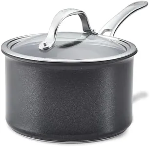 Anolon X Hybrid Nonstick Cookware Saucepan With Lid, Induction Suitable, 3 Quart Non Stick Sauce Pan - Charcoal Gray