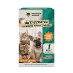 Panther Armor Cat Scratch Training Tape for Furniture, Stop Cats from Scratching Furniture, Sticky Cat Tapes, 4 in x 10 ft, Double-Sided Sticky, Effective for Couch Corners