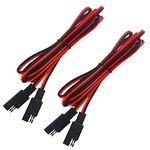 WMYCONGCONG 2 PCS SAE to SAE Extension Cable Quick Disconnect Wire Harness SAE Connector 6 Feet 18 Gauge