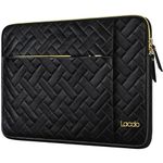 Lacdo Laptop Sleeve Case Bag for 16 inch New MacBook Pro M3 Pro Max/M2 M1 Pro/Max A2991 A2780 A2485 A2141 2023-2019, 15 inch Surface Laptop 5 4 3, Surface Book 3 2 1, Elegant Black