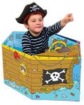 Convertible Pirate Ship – Great Value Sit In Pirate Ship, Interactive Playmat & Fun Storybook