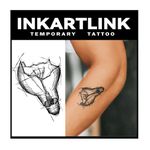 INKARTLINK Tattoo Tech, 3 Sheets Small Semi Permanent Tattoo, Adult Art Design Temporary Tattoos, Lasts 1-2 Weeks, Waterproof, Realistic Look, No Adhesive, No Reflection (Light Bulb)