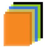 6 Pack Colored Translucent Acrylic Sheet 0.11 Inch Thick Acrylic Sheets for Laser Cutting Colorful Acrylic Panel Colored Acrylic Sheets Sheets for Glass, DIY, Painting (8" x 12")