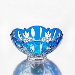 Studio Silversmith Crystal Candy Dish, Blue