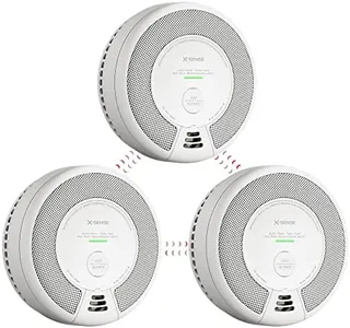 X-Sense Wireless Interconnected Combination Smoke and Carbon Monoxide Detector, 10-Year Battery Powered Fire and CO Alarm, SC06-W, 3-Pack