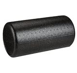 Amazon Basics High-Density Round Foam Roller for Exercise and Recovery - 12-Inch, Black