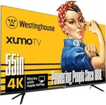 Westinghouse 55-inch Smart TV, 4K UHD Xumo TV w/ HDR10, Voice Remote, Dolby Vision, Edgeless, Flat Screen LED Television w/Apple Home kit, Wi-Fi & Mobile Connectivity