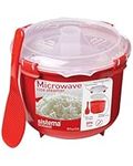 Sistema Microwave Collection Rice Cooker, 87.2 oz./2.6 L, Red