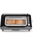 DASH Bread Toaster 2 Slice With Extra Wide Slot No.1 In Usa 1100 Watts Pop Up Toaster 2 Slices Automatic 7 Browning Levels With Defrost & Reheat Removable Crumb Tray Black