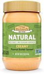 Crazy Richard's Creamy No Stir Peanut Butter with No Added Salt, Sugar, Or Preservatives (16 oz)