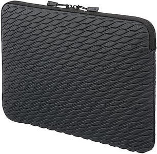 HAKUBA AMZSEBPC14WBK 4977187001402 PC Case, Plus Shell, Embossed, PC Inner Case, 14, Wave Black, Shockproof, PC Sleeve, 14 Inches, Can Be Removed Vertically and Horizontally