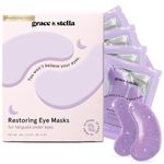 grace & stella Under Eye Masks With Retinol - Revitalizing Under Eye Patches for the Appearance of Wrinkles and Dark Circles - Gel Eye Mask Under Eye Patches - Vegan, Cruelty-Free, 24 Pairs