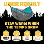 Wise Owl Outfitters Hammock Underquilt for Camping Hammock - Insulated Synthetic Underquilt for Single and Double Hammocks