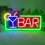 JEMESI Neon Sign, Neon Sign LED Decorative Sign Bar Neon Light Bar LED Sign with USB Plug for Bar, Home Bar, Club, Birthday