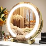 ROLOVE Gold Vanity Mirror, 12 Inch 