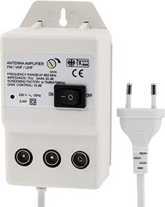 Digital Antennenverstärker für 2 Geräte, UHF VHF Kabel-TV DVB-T Sky FullHD