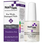 Nailtek Foundation Xtra Ridge-filling Nail Strengthener Base Coat, 0.5 Fluid Ounce