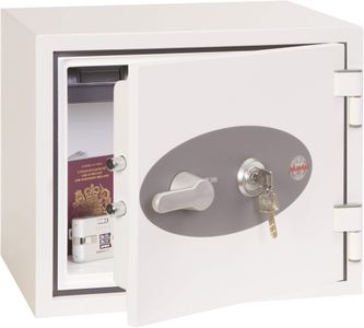 Phoenix Titan Fire & Security Safe – Key Lock, 19L, White, 28kg