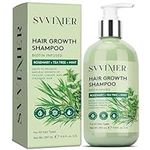 Svvimer Rosemary Hair Growth Shampoo: Thickening and Regrowth Formula for Men & Women - Rosemary Mint Strengthening Shampoo with Tea Tree Oil Bition - For Thinning Hair and Hair Loss 11.8 fl.oz