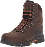 Danner Vicious 8” Insulated Work Boots for Men with Composite Toe - Waterproof Full-grain Leather with Breathable Gore-Tex & Non Slip Heeled Outsole Brown-8.5