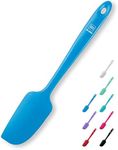 DI ORO Mini Spatula - Small Spatulas Silicone Heat-Resistant up to 600°F - Silicone Kitchen Scraper for Baking & Cooking BPA Free - Mixing Spatula Dishwasher Safe - Nonstick Cookware Safe (Blue)