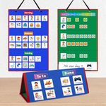 Amzoya Visul Schedule Chore Chart,Kids Visual Schedule Chart with Cards Autism Material for Toddlers,Responsibility Daily Schedule Board Communication